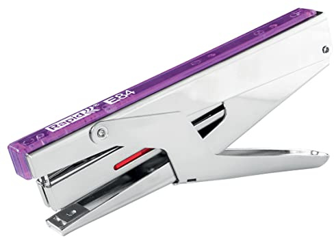 Esselte Grapadora Rápida de Tenaza, Carga Superior, Hasta 15 Hojas, Grapadora Manual Metálica, Hogar, Escuela y Oficina, Grapas Incluidas, Gama Colour'Breeze, Lavanda, 5001545