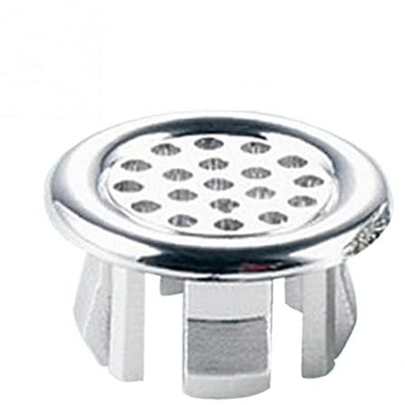 2 uds., Anillo de desbordamiento para Fregadero, embellecedor de Lavabo, Orificio para Fregadero de baño, Tapa de desagüe de desbordamiento Redonda, Tapa insertada en el Orificio