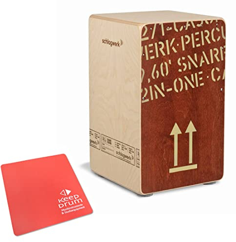 Schlagwerk CP404 Red Cajon + keepdrum Sitzpad Rot
