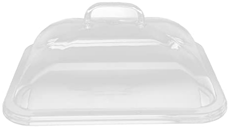 Couvercle Anti-éclaboussures, éclaboussures Acryliques pour, Couvercles Transparents pour Assiettes, Rectangle et Couvercle Alimentaire Pratique avec Poignée pour la Maison et la(Moyen)