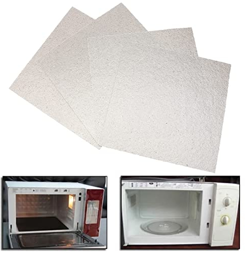 Hoja de Mica,Placas Mica Microondas,Placas de Mica Hojas,Hojas de Lámina de Mica,Placa de Mica Cortable,Placa Mica Microondas Universal,para Horno de Microondas