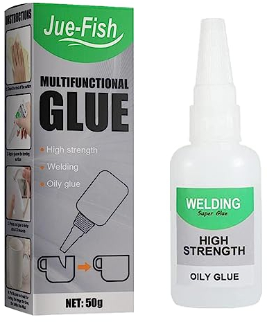 Super Kleber Extra Stark, Keramikkleber Schuhsohlenkleber Lederkleber Wasserfester Kleber Sekundenkleber Plastik (50 ml)