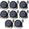 ZonQoonz 8PCS Wiederaufladbar LED Par Licht, RGB 36 LED Strahler Akku DMX Bühnenlicht Scheinwerfer mit Fernbedienung 7 Beleuchtung Modi for DJ Disco Partylicht Bühnenlicht