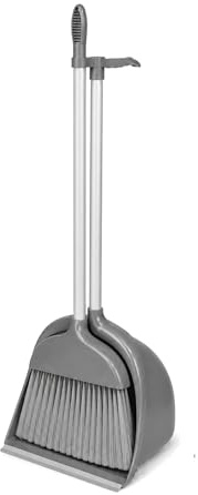 Best House Broom Dustpan Set Long Handle Broom and Dustpan, Dustpan and Brush Set for Sweeping and Cleaning - (Gray, 1 Set)