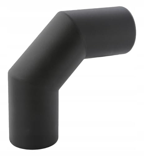 SYSTERM Abgasableitungssystem Ø 80 mm für Kaminen oder Pelletheizgeräten, alle Elemente der Schornsteinanlage an einem Ort (Bogen 90° Nippel-Nippel Typ)