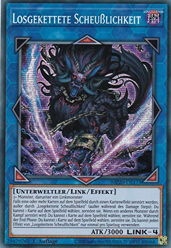 MP20-DE175 - Losgekettete Scheußlichkeit - Prismatic Secret Rare - Reprint - Deutsch - 2020 Tin of Lost Memories Mega Pack - mit LMS Trading Fieldcenter-Karte Yugioh
