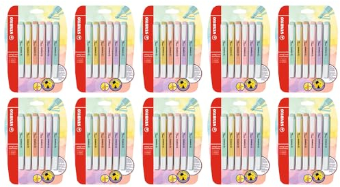 STABILO Textmarker Swing Cool Pastel, 10 x 6 Stück
