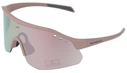 Gamswild WS2140 Sportbrille Sonnenbrille TR90 Fahrradbrille Skibrille Damen Herren Unisex Leichtgewicht| grün | rosa| beere |, Farbe: Rosa