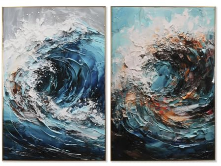 Home ESPRIT Bild Meer und Ozean, 80 x 3 x 120 cm (2 Stück)