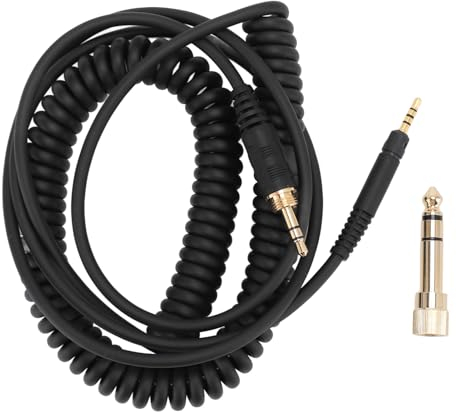 ASHATA Spiral-Audiokabel für HD598 HD598Cs, 2,5 Mm Bis 3,5 Mm, 6,35 Mm Stecker, Aux-Kabel für HD599 HD569 HD579 HD558 HD518 Kopfhörer, 4 Fuß Bis 10 Fuß