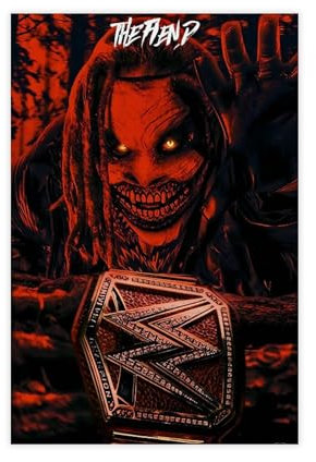 TINGTOEO Wrestler, Bray Wyatt 3 Leinwand-Poster, Schlafzimmerdekoration, Sportlandschaft, Büro, Raumdekoration, Geschenk, ungerahmt, 30 x 45 cm