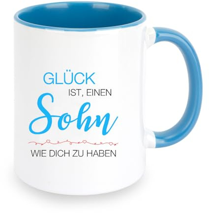 Geschenk Für Sohn Tasse Sohn Geschenk Geburtstagsgeschenk Für Männer Sohn Geschenke Von Mama Papa Weihnachts Sohn Geschenke Für Sohn Von Mama Papa Geschenk Für Meinen Sohn (Blau)