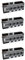 Kcvzitrds 4 Rallonge de Câble Audio XLR 3 Broches à 4 Canaux et sur Réseau, Prolongateur de Signal Réseau DMX512, Mâle