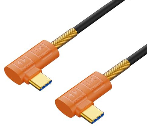 Cable USB tipo C de 40 Gbps para una transferencia de datos eficiente y transmisión de video de 8 K a 60 Hz en múltiples dispositivos, cable de datos de carga