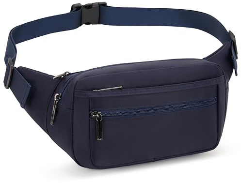 GERIINEER Sac Banane Homme Femme Ville De Sécurité pour Voyage Ou Outdoor Sport, Sacoche Banane de Sport Ceinture de Course