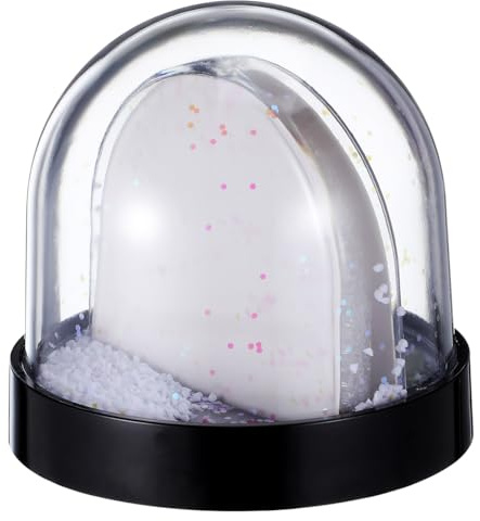 CLISPEED Foto-Schneekugel Zum Selbermachen Mit Sublimation Leerer Schneekugel-Bilderrahmen FüR Fotos Kreatives Diy Geschenk FüR Weihnachten Geburtstag Und Familienfeiern
