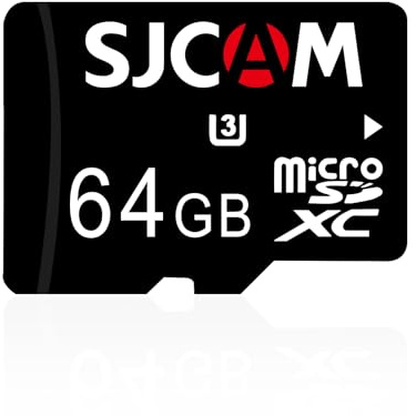 SJCAM 64GB microSDXC Speicherkarte, kompatibel mit C300, C400, C200PRO, C110, C110+, SJ20, SJ11 und SJ4K-Aktionskameras