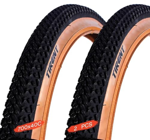 2PC 700x40c Fahrradreifen 700-40c mit Gravel-Profil für 700c-Felgen mit 700 40 c Drahtreifen 40-622 Pannensicher Stadt & Straße