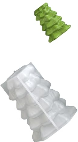 Weihnachtsbaumförmige Silikonform zum Basteln von Zement Kerzenhaltern, künstlerische Kunstharz Bastelprojekte, Kunstharz Zement Gips Bastelform