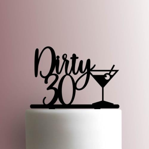 Martini Dirty Thirty Tortenaufsatz aus Acryl, 20,3 cm breit, Rosa