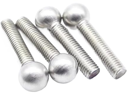 YANGC Vite a testa sferica in acciaio inossidabile 304/Vite a ricircolo di sfere/Bullone con staffa rotante con estremità a sfera(5pcs M6X40X10)