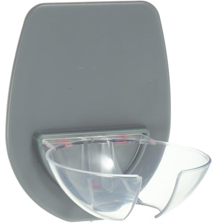 CALLARON Soporte para Copas de Vino de Silicona Flexible, Resistente y Pegajoso, Color Gris Claro, Montaje en Pared para Cocina y Baño, Portavasos Práctico para Ducha, Estante Organizador