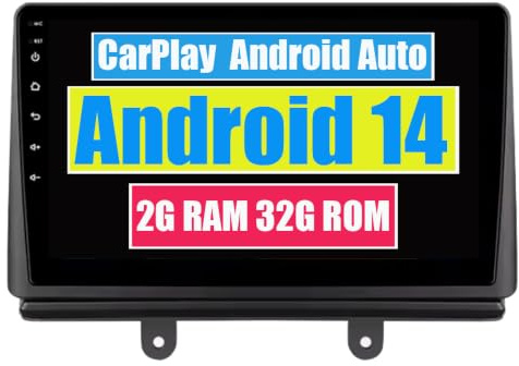 RoverOne Radio estéreo de coche para Fiat Doblo 2002-2017 con CarPlay Android Auto reproductor multimedia navegación GPS pantalla táctil Bluetooth WiFi