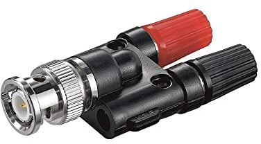 Adapter BNC-Stecker auf 2x 4mm Bananenbuchse