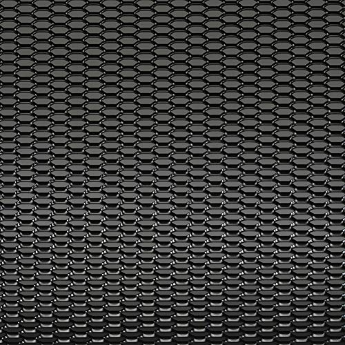 AUTO-STYLE Racing Grid Aluminium Black - Honeycomb Design 12 x 6 mm - 125 x 25 cm