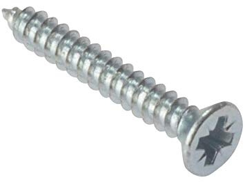 ForgeFix Self Tapping Screws Countersunk | 1/2 x 6 | Zinc Plated | Box 200