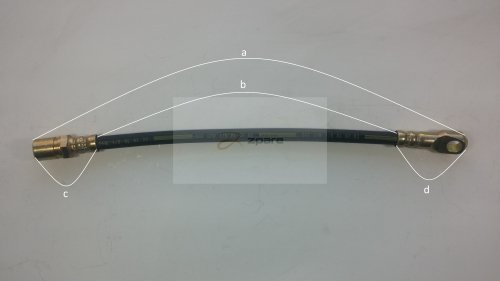 Corteco Bremsschlauch vorne passend für 131 850 Zastava 101 | 19018193