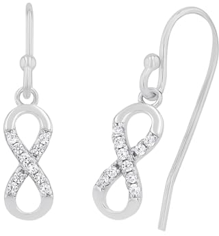 Amor Damen-Ohrhänger Infinity Unendlichkeitszeichen 925 Silber rhodiniert weiß - 527521