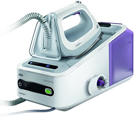 Braun CareStyle 7 IS7043WH Ferro da stiro a caldaia,Rosa/Lilla/Bianco