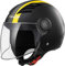 LS2 Helm Motorrad of562 Airflow Metropolis, matt black/yellow Long, XS