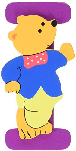 Holzbuchstabe I, Bär-Design, von Bieco