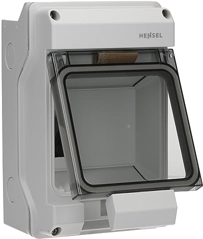 Hensel KV9104 4TE KV-Feuchtraum-Sicherungskasten Aufputz Automatengehäuse IP 65 grau