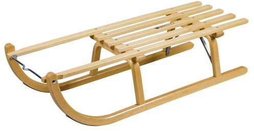 Ress Rodelschlitten Davoser Art 115 cm, natur lackiert, ohne Rückenlehne, Qualität Made in Germany