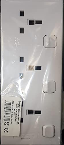 CED CEDCS1-3 White Moulded Single To Triple Switched Socket Convertor