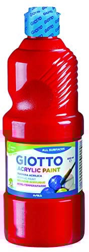 Giotto – Peinture Acrylique 533708, 500 ML, Rouge