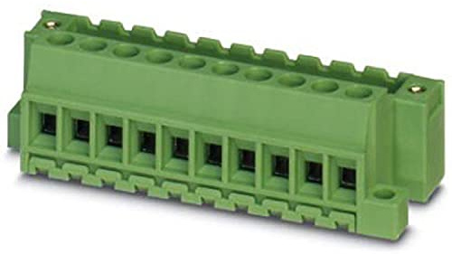 PHOENIX CONTACT MVSTBU 2,5/9-GFB-5,08 Direktsteckblock, 2.5 mm² Nennquerschnitt, 9 Anschlüsse, MVSTBU 2.5/..-GFB Artikelfamilie, 5.08mm Rastermaß, Grün, 50 Stück