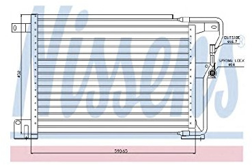 NISSENS Kondensator, Klimaanlage 94346 | Kompatibel mit: JEEP GRAND CHEROKEE I