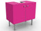 Apalis Waschbeckenunterschrank Colour Pink 60x55x35cm Badezimmer Farbe Pop Art Magenta, Größe:55cm x 60cm