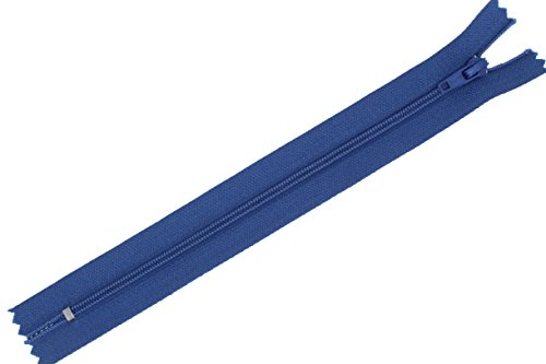 FIM Reißverschluss Nylon feine Spirale Nr.3 nicht teilbar für Hosen usw. Farbe: 17 - jeansblau(218), 22cm lang