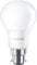 Philips LED B22 Frosted Light Bulbs, 8 W (60 W) - Warm White, Pack of 2