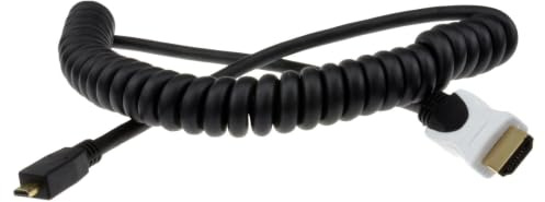 kenable Coiled HDMI 2.0b to MICRO D 18Gbps 4K UHD High Speed Cable Lead Gold