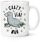 Crazy Seal Man Stars Kaffeebecher Tasse, 284 ml