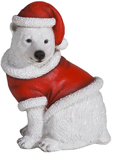 Unbekannt Weihnachts Eisbär sitzend