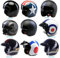 MOTORRADHELME Viper V06 Motorrad Open Face Helm Offener JetHelm Touren Rollerhelm mit Sonnenblende - Target Union Jack - S