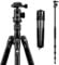 SIRUI Treppiede Fotocamera da Viaggio Traveler 7C, 166.5cm Leggero Treppiede Carbonio con Testa a Sfera Panoramica a 360°, Compatto Monopiede Fotografico per Videocamera, DSLR, Carico Massimo 8KG