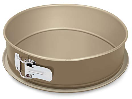 Guardini, Tortiera apribile 1 fondo Ø 26 cm, Fondo Salvagoccia, Acciaio con rivestimento antiaderente, Champagne e Bronzo, Made in Italy, Linea Gold Elegance